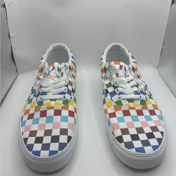Vans Doheny Rainbow Checkerboard Lace Skate Shoes SZ 10.5 - Picture 2 of 8